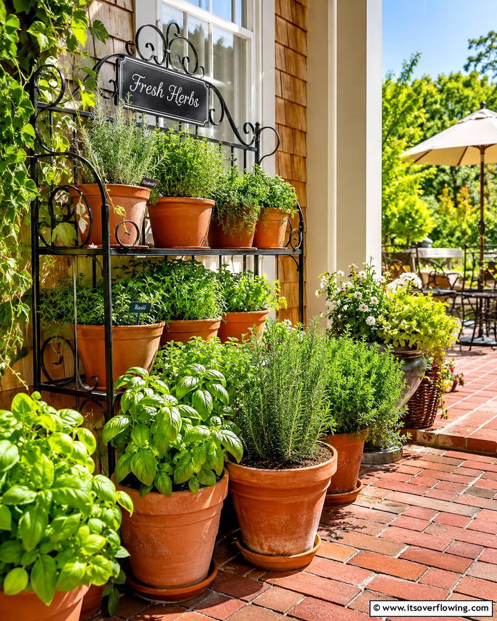 Patio Herb Gardens - 25 Patio Small Garden Ideas to Maximize Your Space