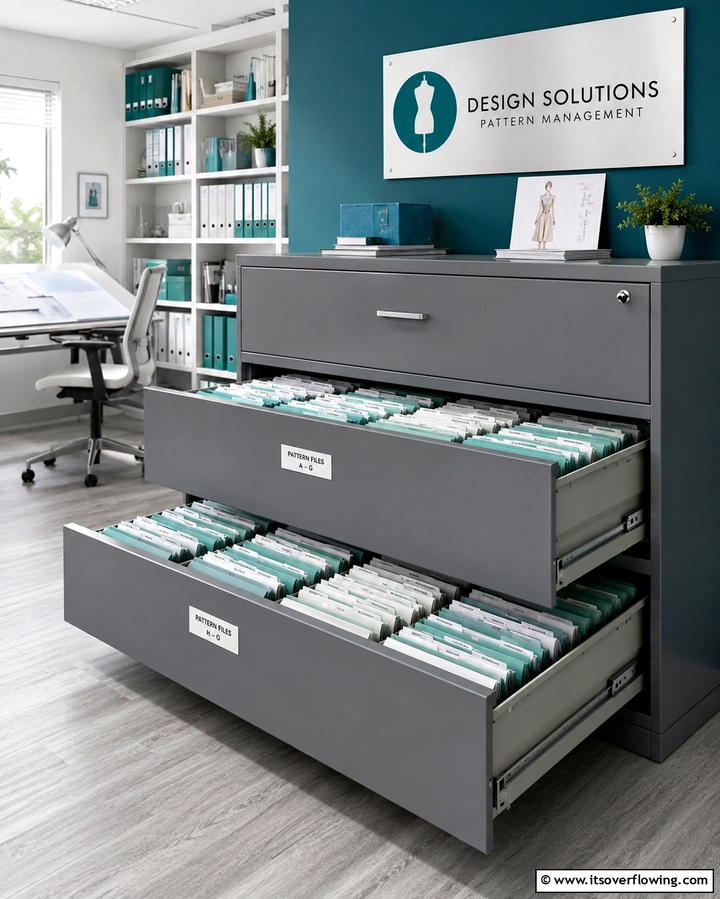 Pattern Filing System - 25 Sewing Room Ideas for Crafters and Hobbyists