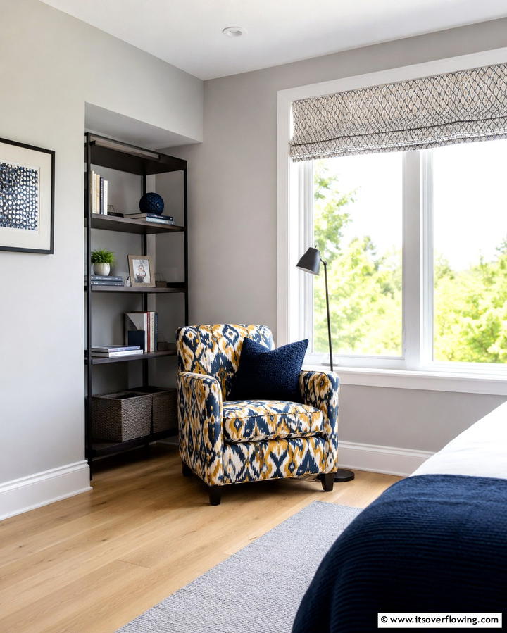 Patterned Accent Chairs - 30 Vibrant Boho Teen Bedroom Ideas for Creative Self-Expression