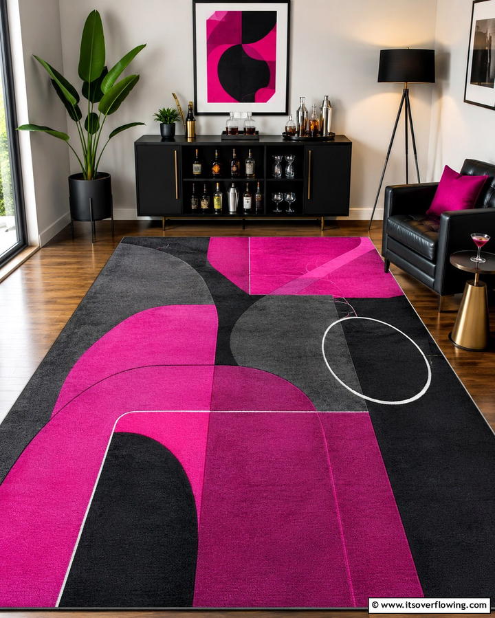 Patterned Chevrons Rug - 30 Kitchen Rug Ideas- Stylish and Durable Floor Solutions
