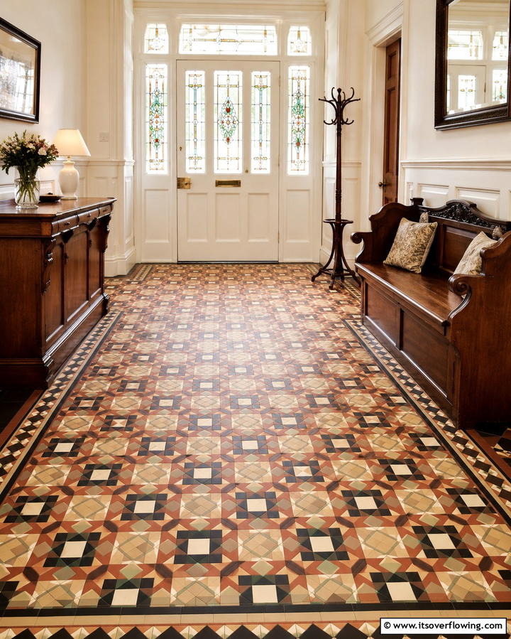 Patterned Floor Tiles - 25 Victorian Hallway Ideas for a Grand Entrance