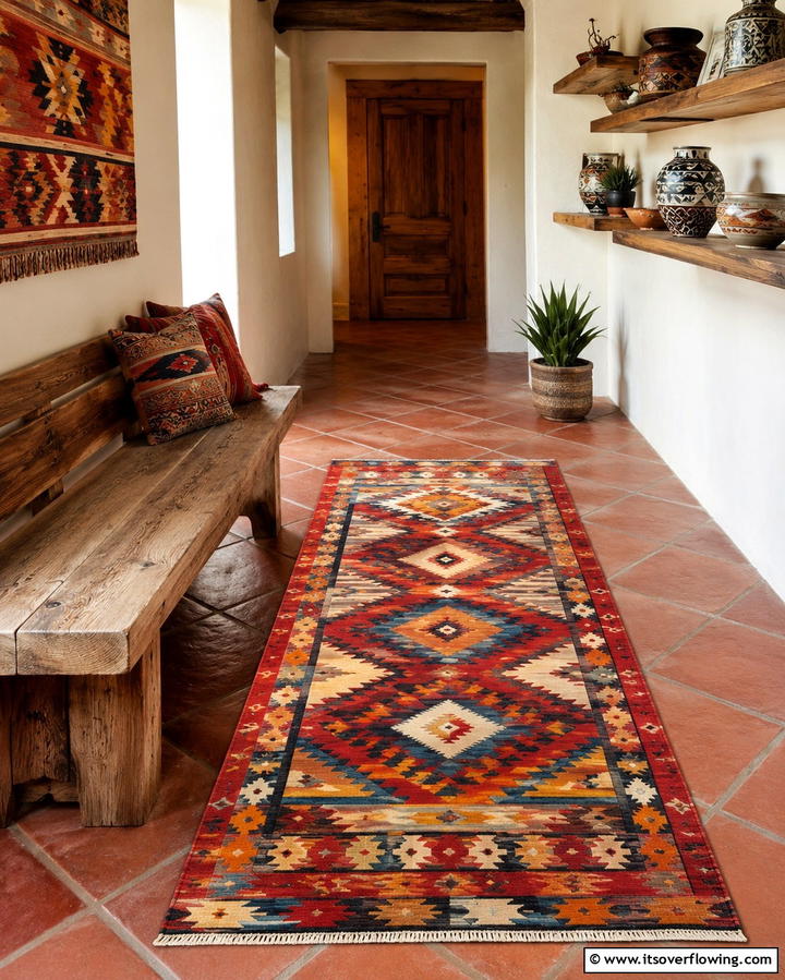 Patterned Kilim Inspiration - 30 Welcoming Entryway Rug Designs to Elevate First Impressions