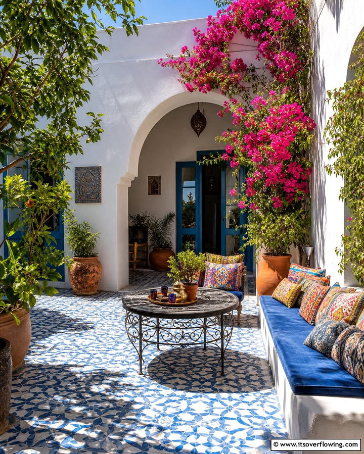 Patterned Tiles for Artistic Flair - 25 Patio Flooring Ideas to Transform Your Outdoor Space
