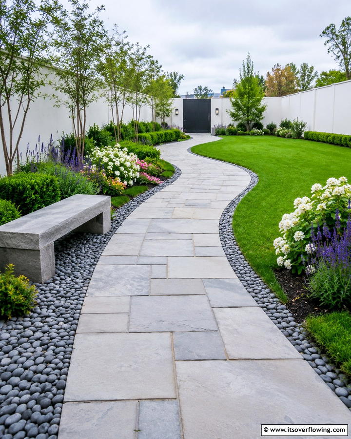 Paver Pathways for Visual Flow - 25 Small Backyard Landscaping Ideas to Transform Your Space