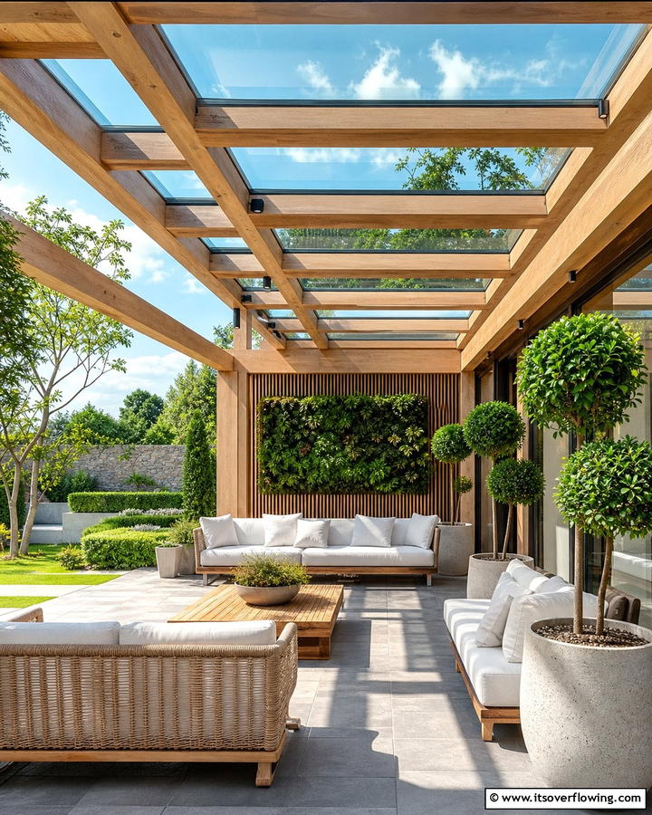 Pavilion with Skylights - 20 Outdoor Pavilion Ideas for Relaxing Gatherings