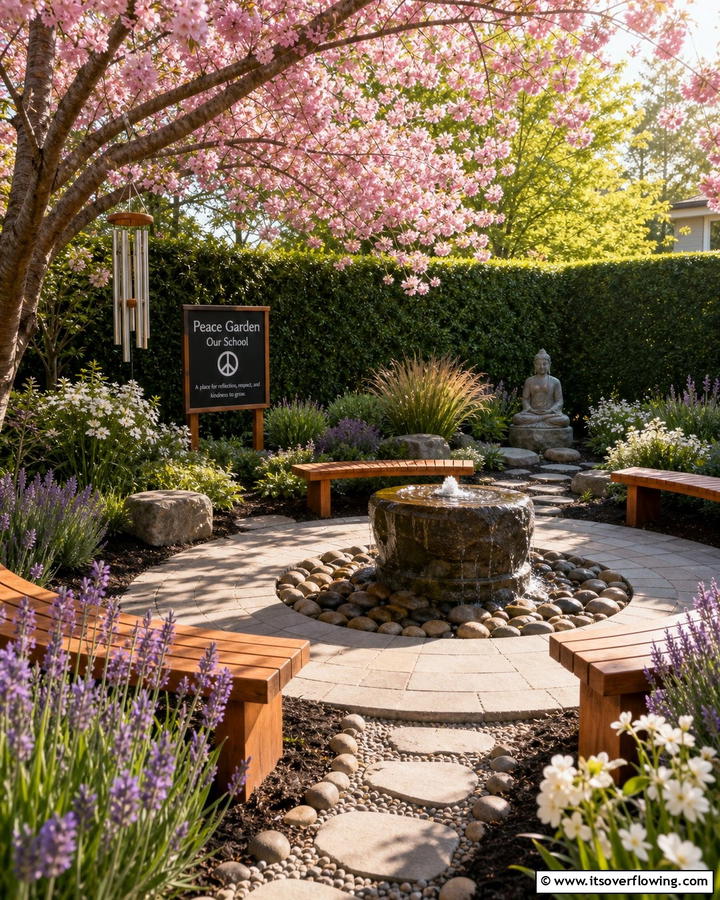 Peace Garden - 20 Inspiring School Garden Ideas to Engage and Educate