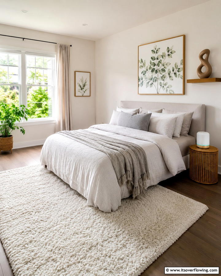 Peaceful Vibe Accents - 30 Relaxing Bedroom Ideas for a Serene Sleep Sanctuary