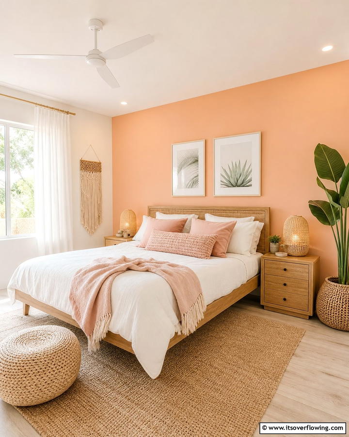Peach Perfection - 21 Accent Wall Color Ideas for Bold Interior Transformations