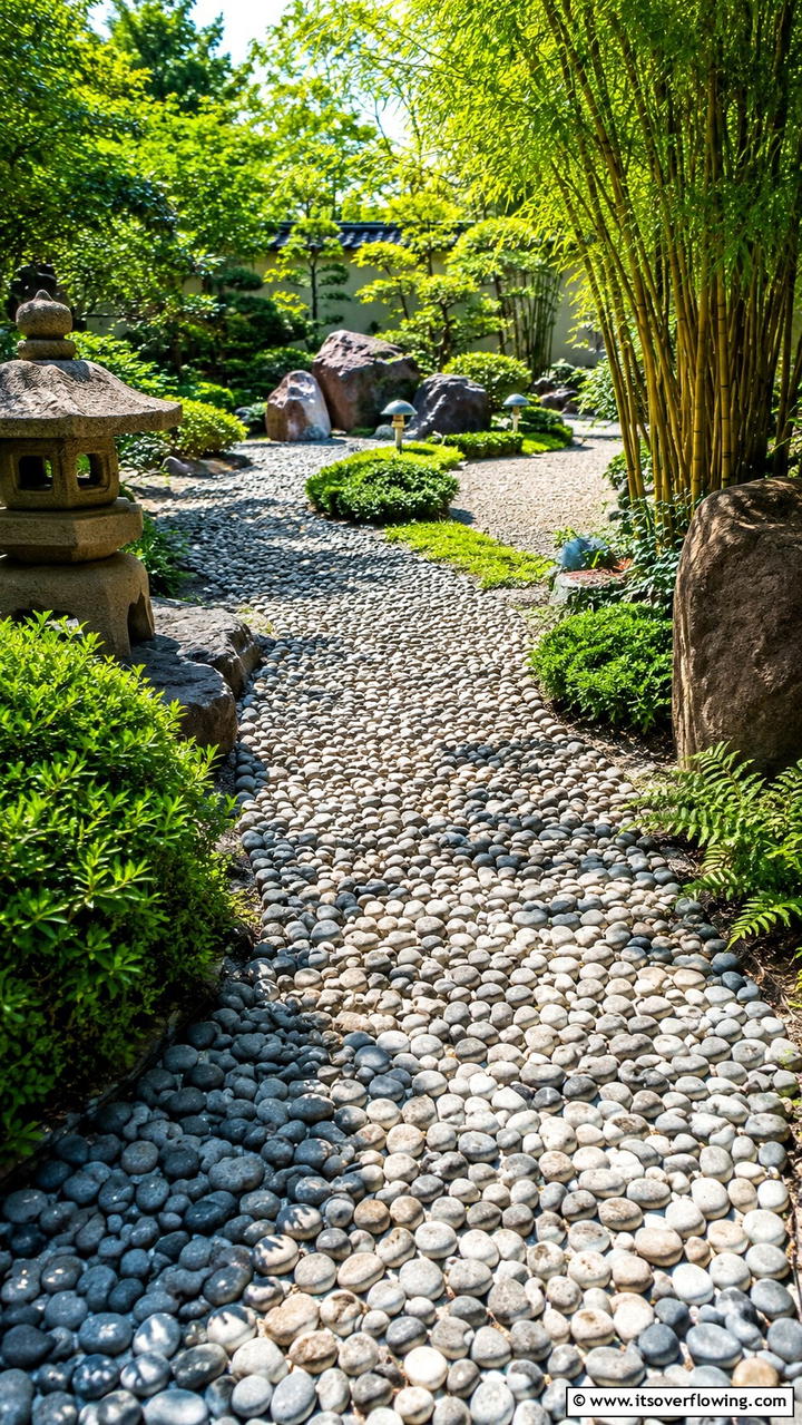 Pebble Gravel Pathway - 21 Inviting Walkway Ideas to Enhance Your Outdoor Space