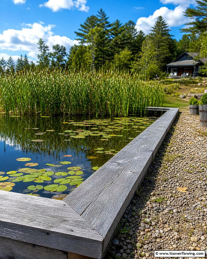 Pebble Lined Edges - 25 Pond Edging Ideas for a Polished Look