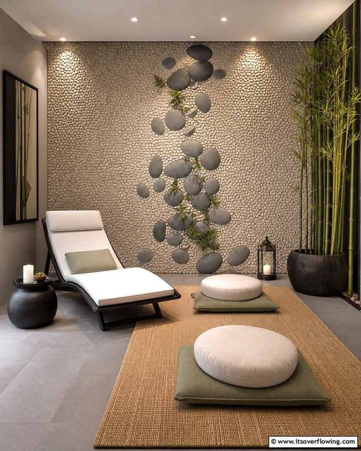 Pebbled Texture for a Natural Feel - 25 Wall Texture Ideas to Transform Your Interior Design