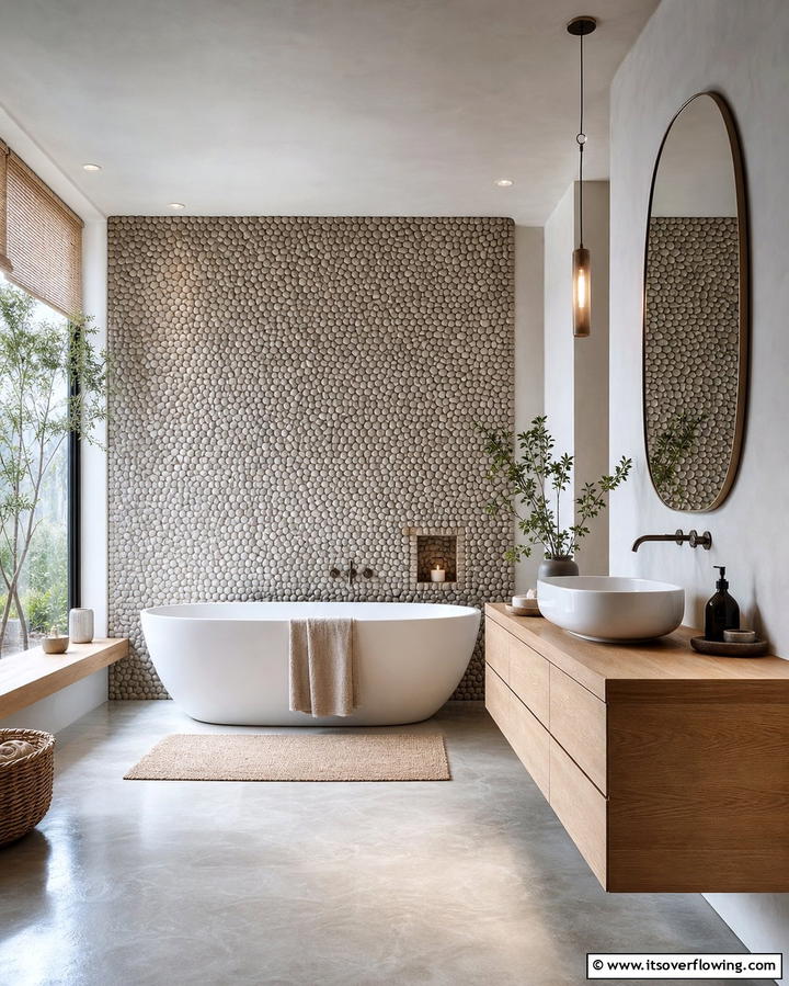 Pebbled Wall Finish - 25 Wall Texture Ideas to Transform Your Interior Design