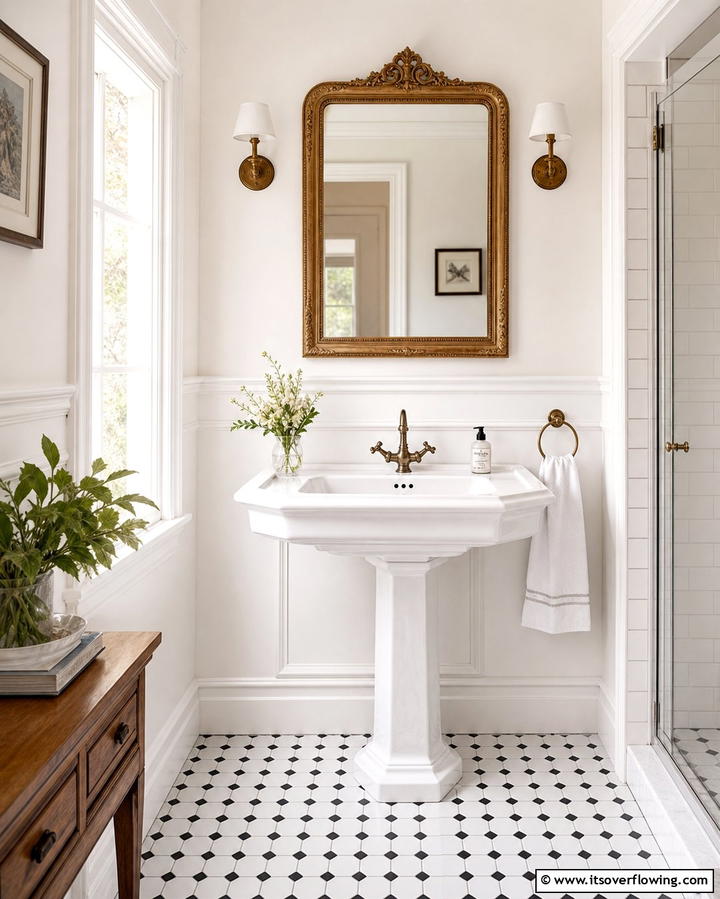 Pedestal Sinks for Timeless Elegance - 25 Bathroom Sink Ideas for Style and Functionality