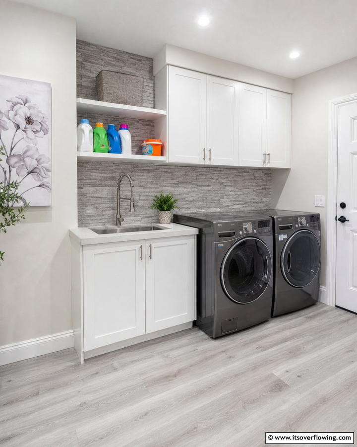 Peel and Stick Backsplash - 20 Laundry Room Backsplash Ideas for a Stylish and Practical Space