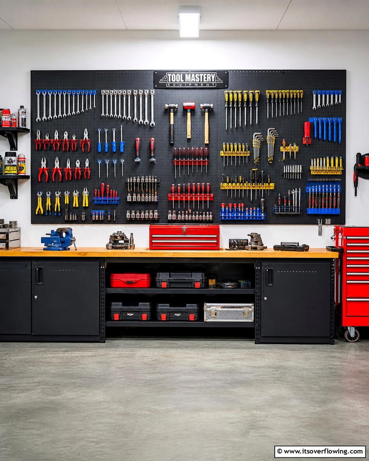 Pegboard Organizers for Tool Mastery - 21 Garage Storage Ideas to Organize Your Cluttered Space