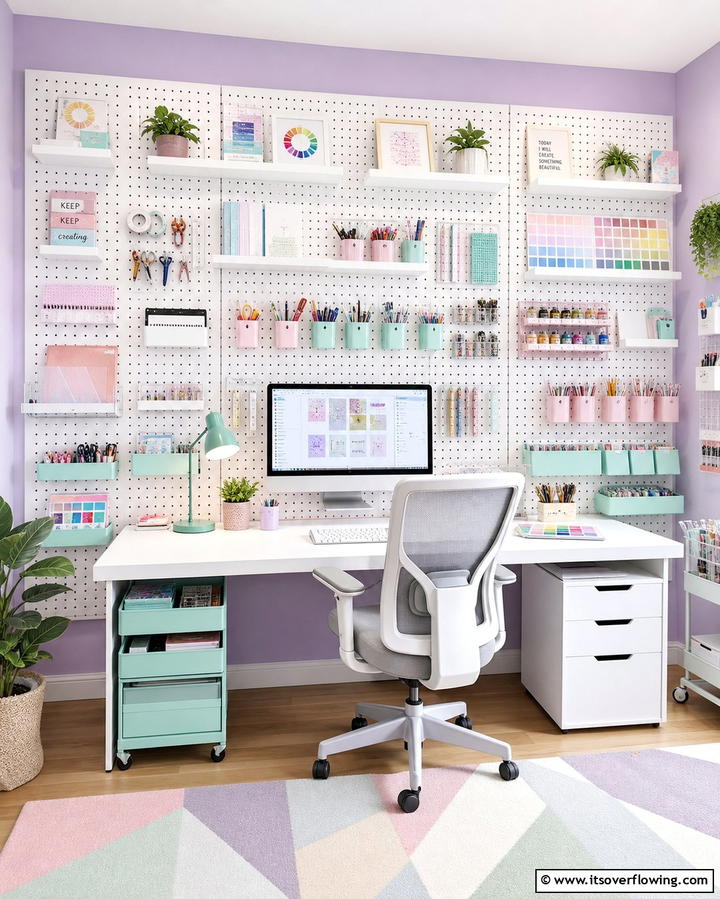 Pegboard Storage Systems - 25 Office Storage Ideas to Keep Your Workspace Organized and Clutter-free