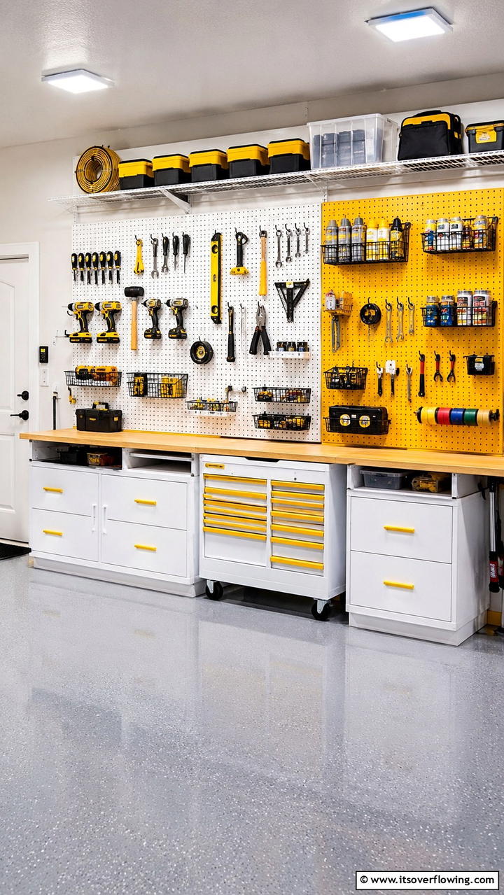 Pegboard Storage Systems - 30 Garage Shelving Ideas for Clutter-Free Storage