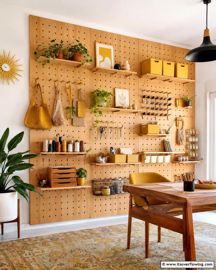 Pegboards for Custom Organization - 25 Small Pantry Ideas to Maximize Your Storage Space