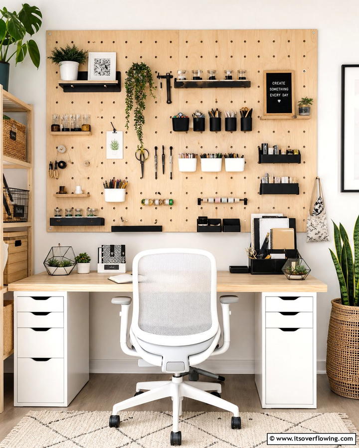 Pegboards for Customizable Organization - 25 Wall Storage Ideas to Maximize Your Space
