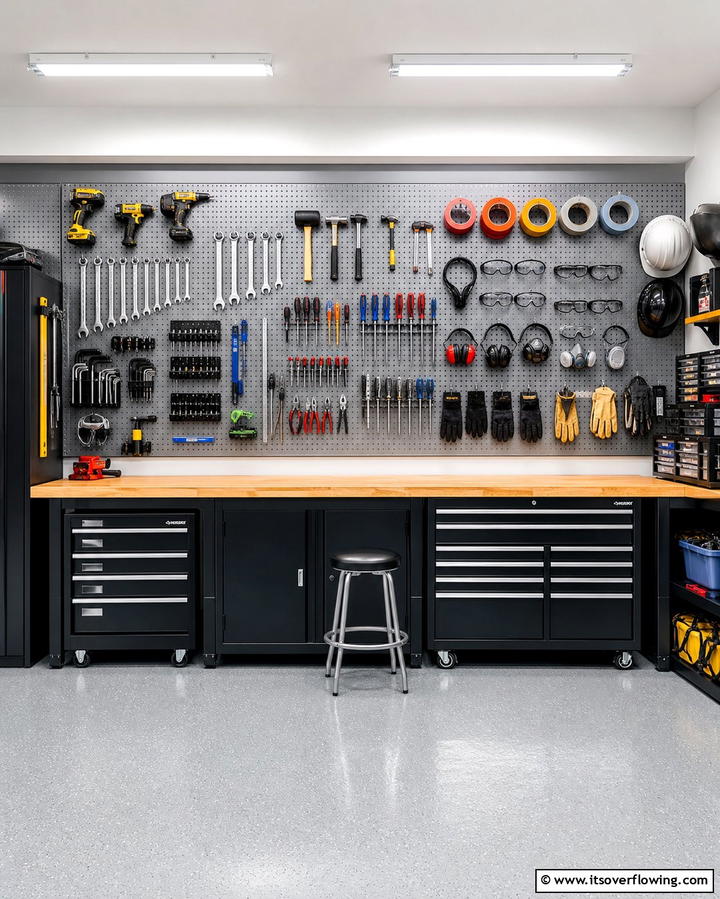 Pegboards for Versatile Organization - 25 Wall Storage Ideas to Maximize Your Space