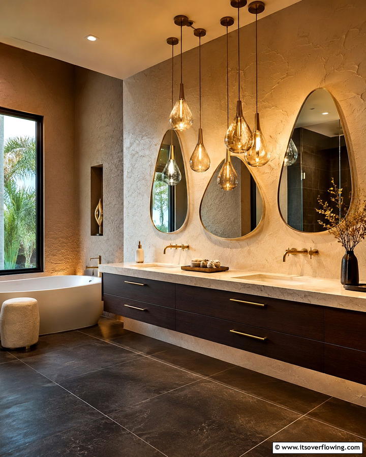 Pendant Clusters - 30 Bathroom Pendant Lighting Ideas for Modern Illumination