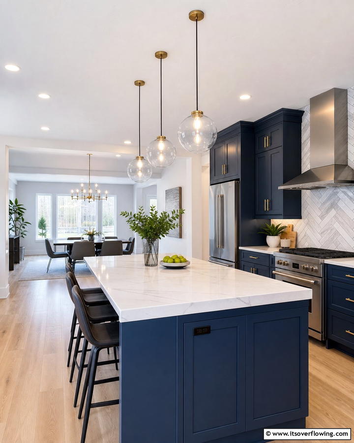 Pendant Lighting Elegance - 30 Kitchen Island Lighting Ideas to Illuminate Your Space