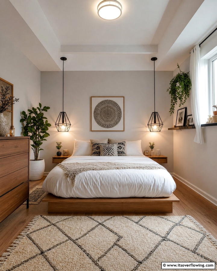 Pendant Lights - 20 Small Bedroom Lighting Ideas for a Cozy and Inviting Space