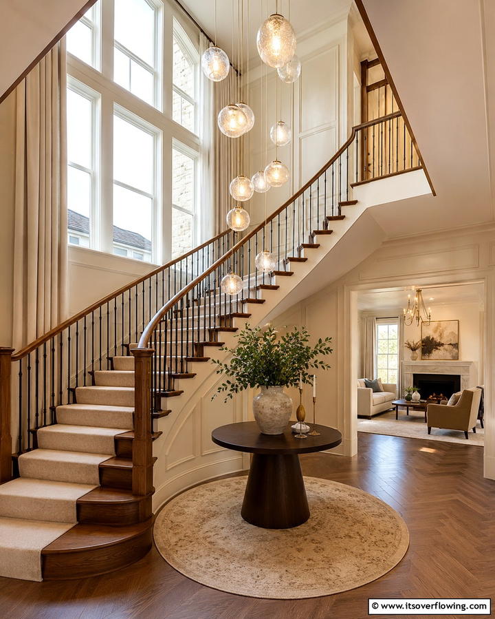Pendant Lights Over Staircases - 25 Staircase Lighting Ideas to Illuminate Your Home