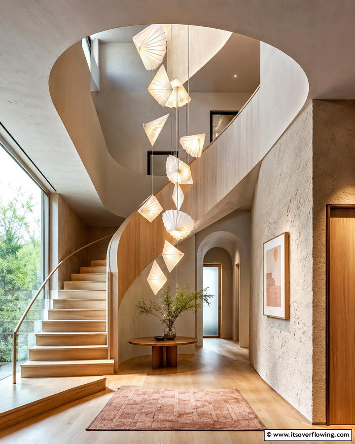 Pendant Lights for Artistic Flair - 25 Staircase Lighting Ideas to Illuminate Your Home