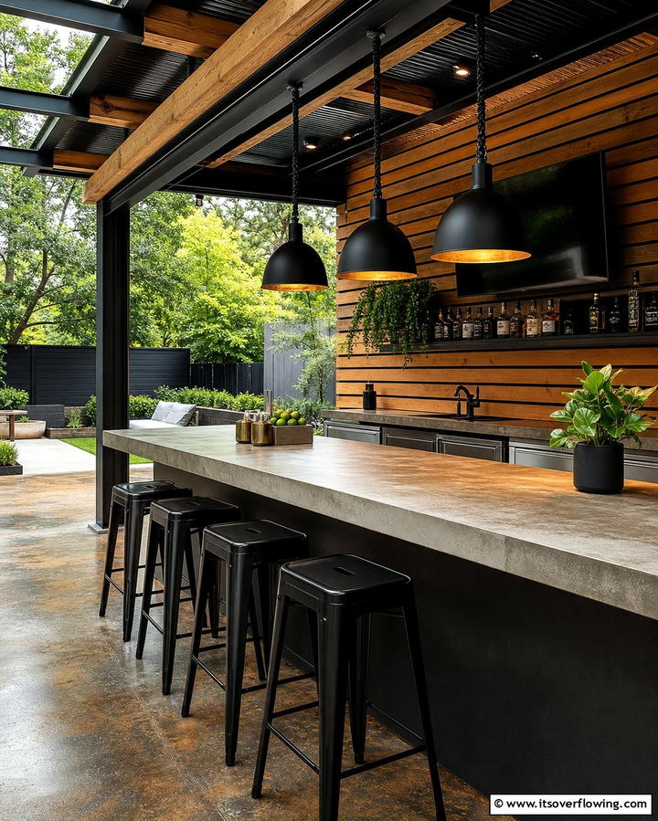 Pendant Lights for Focused Illumination - 25 Pergola Lighting Ideas to Illuminate Your Outdoor Space