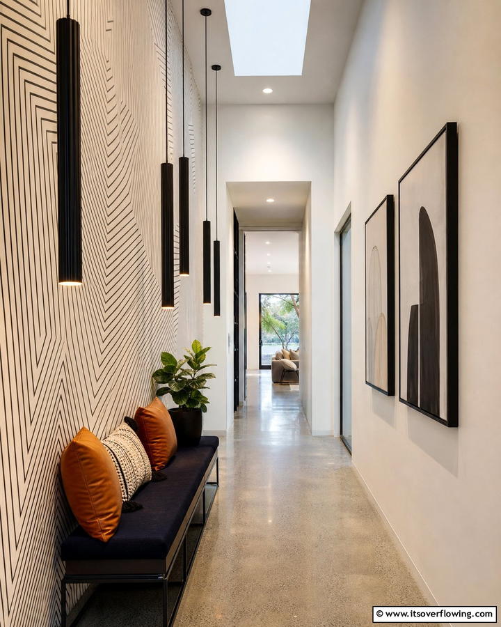 Pendant Lights for a Decorative Touch - 20 Narrow Hallway Lighting Ideas to Brighten Your Space