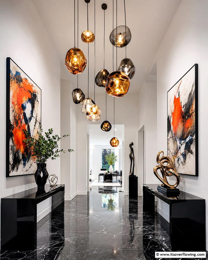 Pendant Lights for a Statement Look - 25 Hallway Lighting Ideas to Brighten Your Space