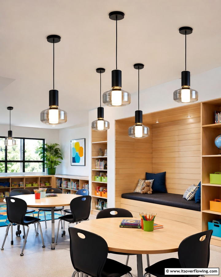 Pendant Lights for a Stylish Touch - 25 Classroom Lighting Ideas for Better Learning