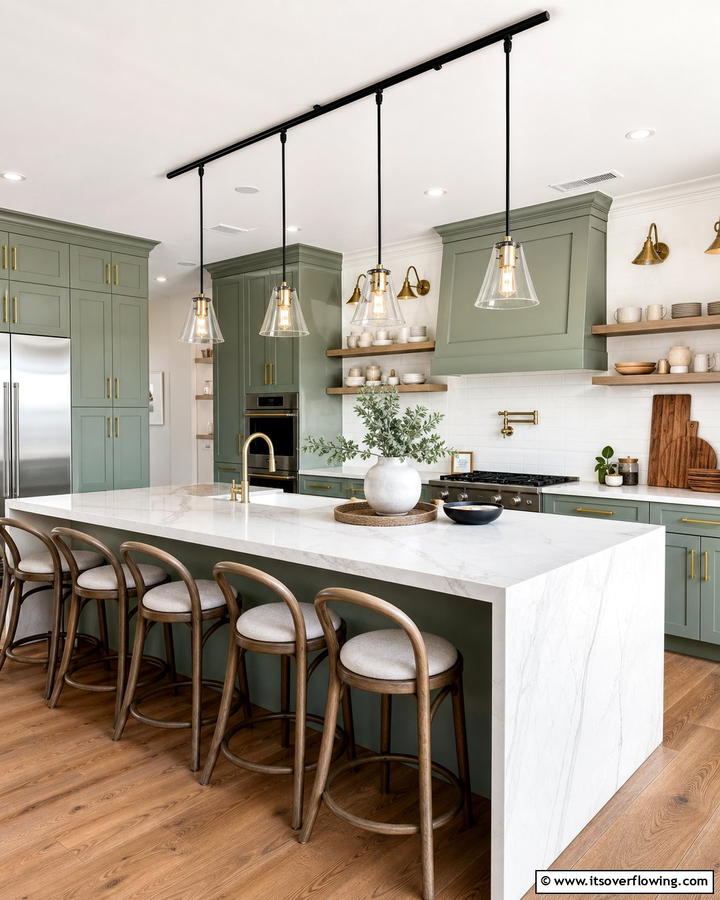 Pendant Track Lighting for a Stylish Focal Point - 20 Kitchen Track Lighting Ideas for a Bright and Functional Space