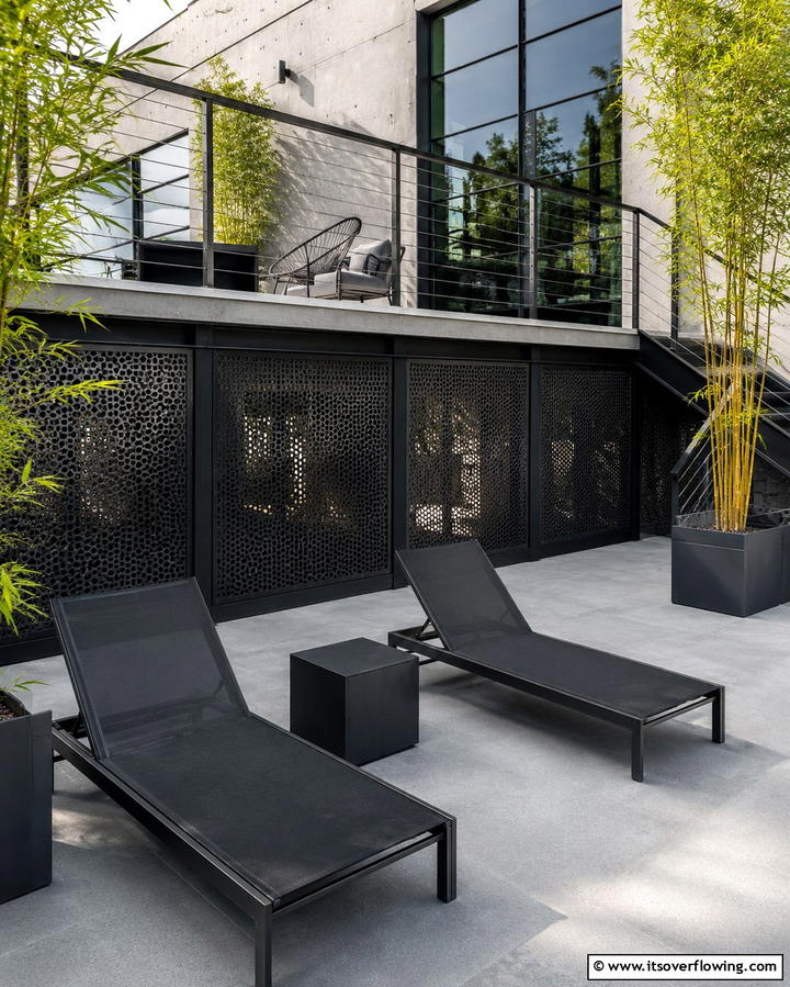 Perforated Metal Screens - 30 Stylish Deck Skirting Ideas to Elevate Outdoor Entertaining