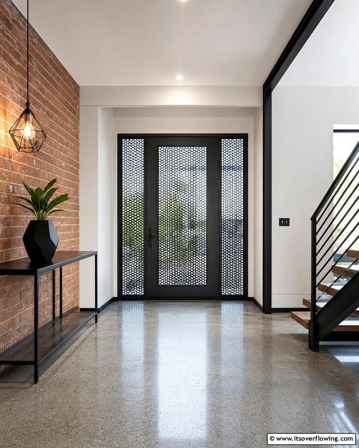Perforated Metal Screens - 20 Front Door Privacy Ideas to Enhance Your Home Security