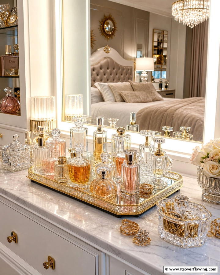 Perfume Collection - 25 Dresser Decor Ideas to Transform Your Bedroom
