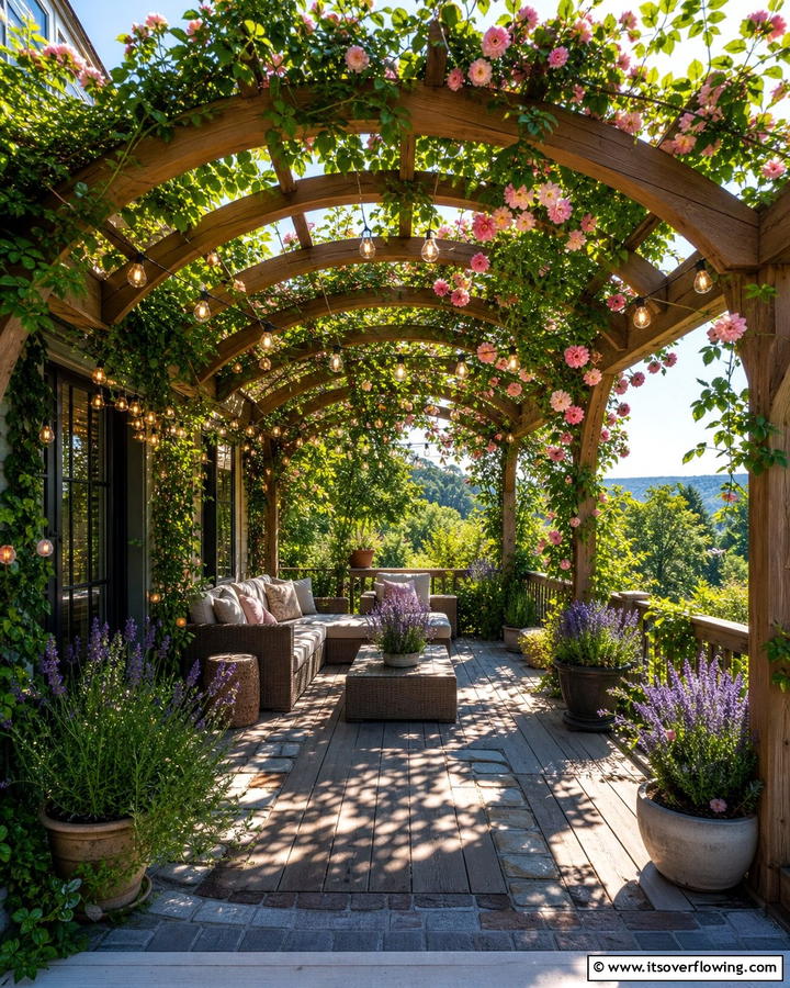 Pergola Covered Deck - 21 Backyard Deck Ideas to Elevate Your Outdoor Living Space