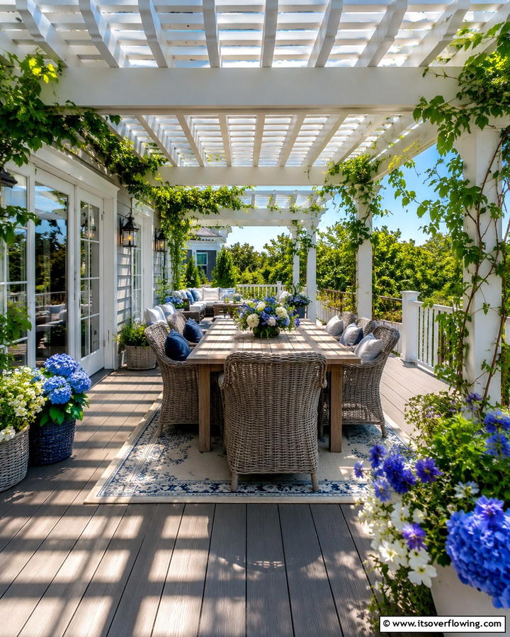 Pergola Covered Decks for Shade and Style - 30 Large Deck Ideas for Expansive Outdoor Living Spaces