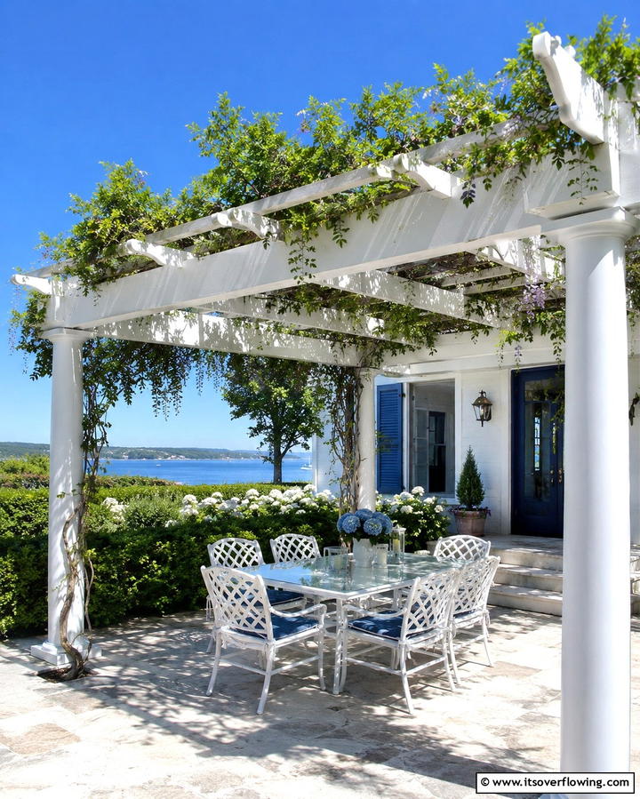 Pergola Shade Structure - 25 Front Yard Patio Ideas to Enhance Your Outdoor Space