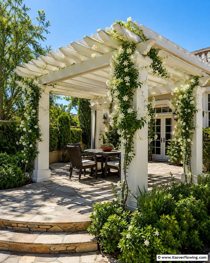 Pergola Shade Structure - 25 Small Backyard Patio Ideas for a Relaxing Outdoor Oasis