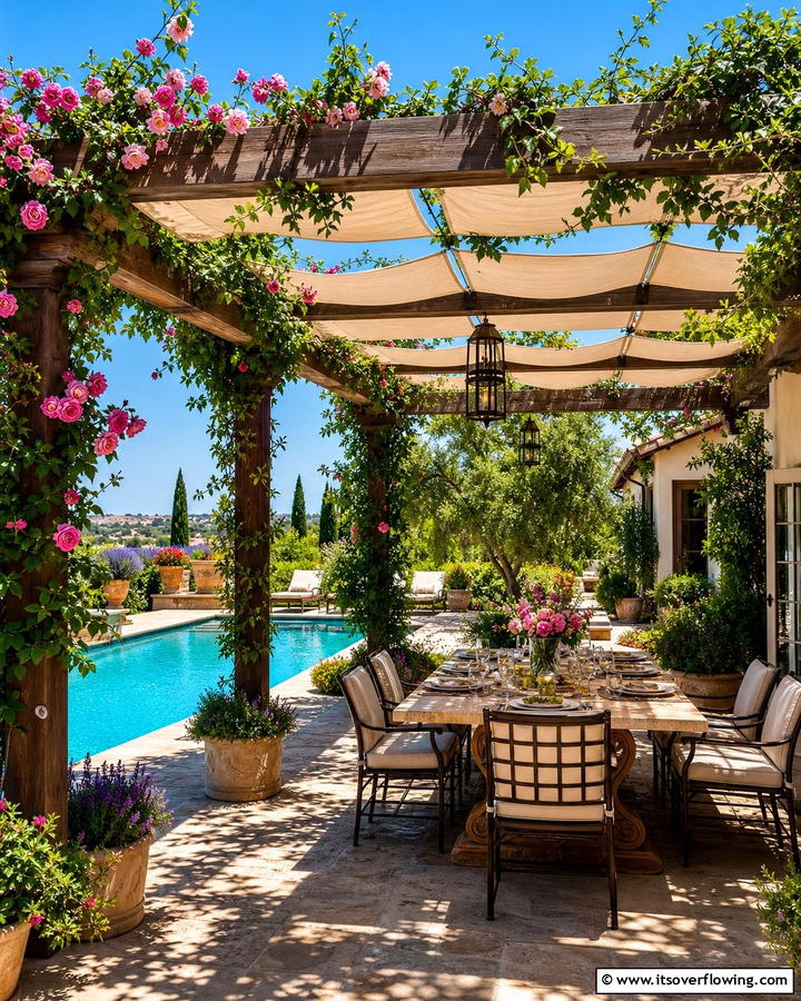 Pergola Style Pool Gazebo - 20 Pool Gazebo Ideas for a Stunning Backyard Oasis