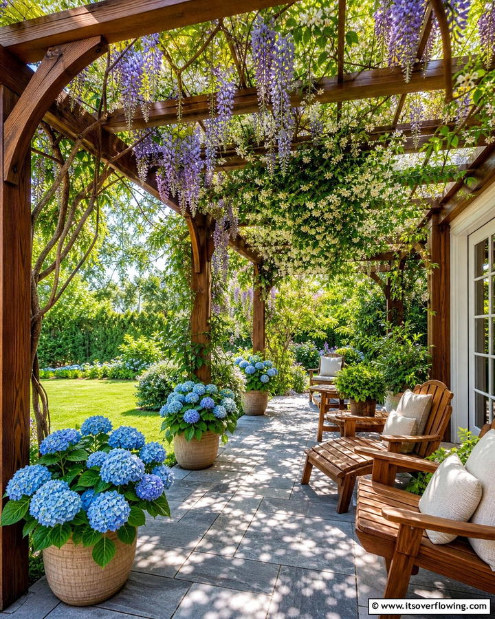 Pergola with Climbing Vines - 21 Back Porch Ideas for Cozy and Functional Outdoor Spaces
