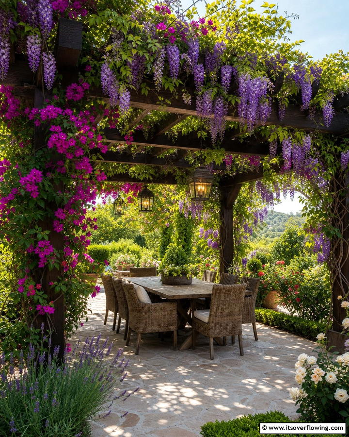 Pergola with Climbing Vines - 21 Backyard Ideas for Functional and Beautiful Outdoor Spaces