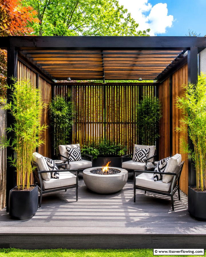 Pergola with Privacy Screens - 20 Small Patio Pergola Ideas for Cozy Outdoor Spaces