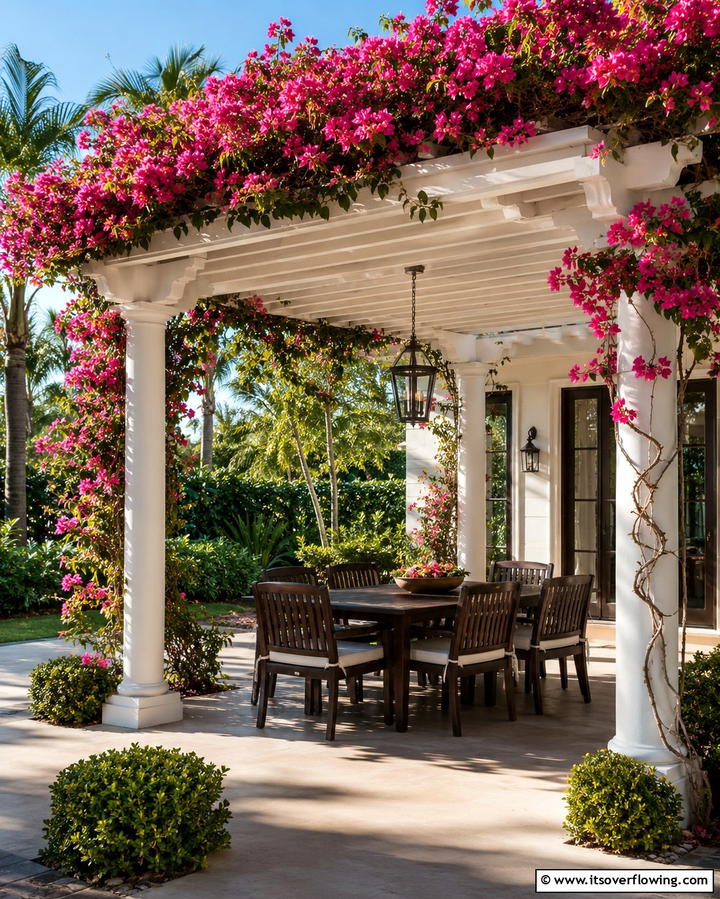 Pergola with Vines - 30 Florida Backyard Ideas for Tropical Outdoor Living