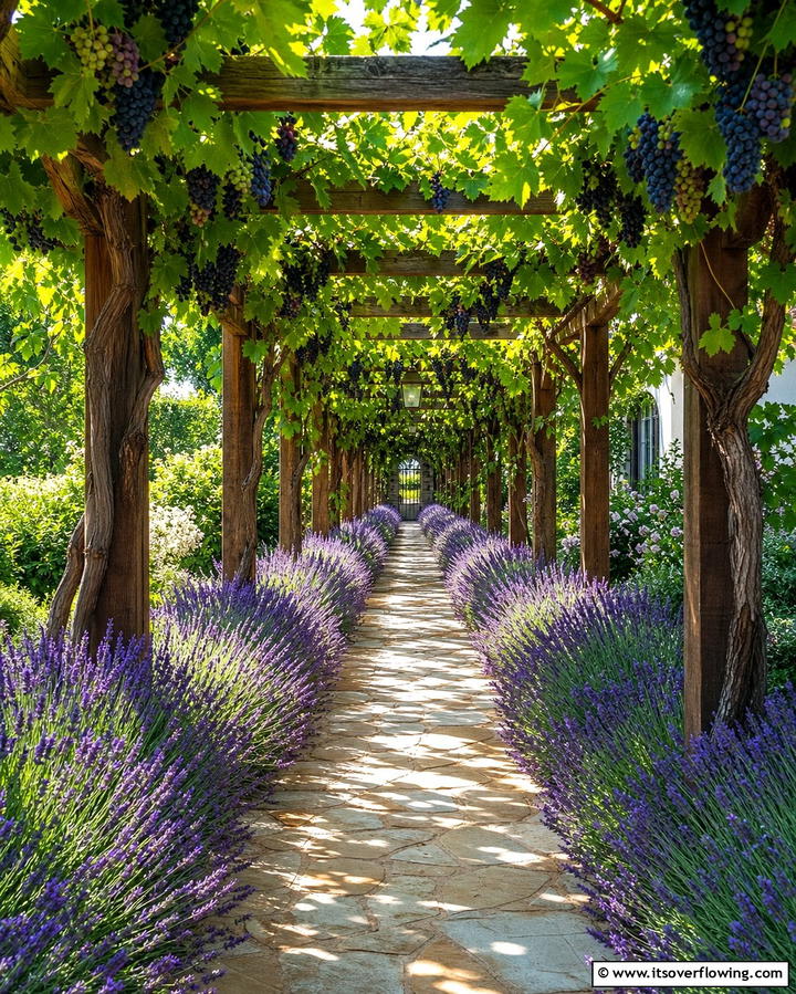 Pergolas with Vines - 25 Formal Garden Ideas- Elegant & Timeless Designs