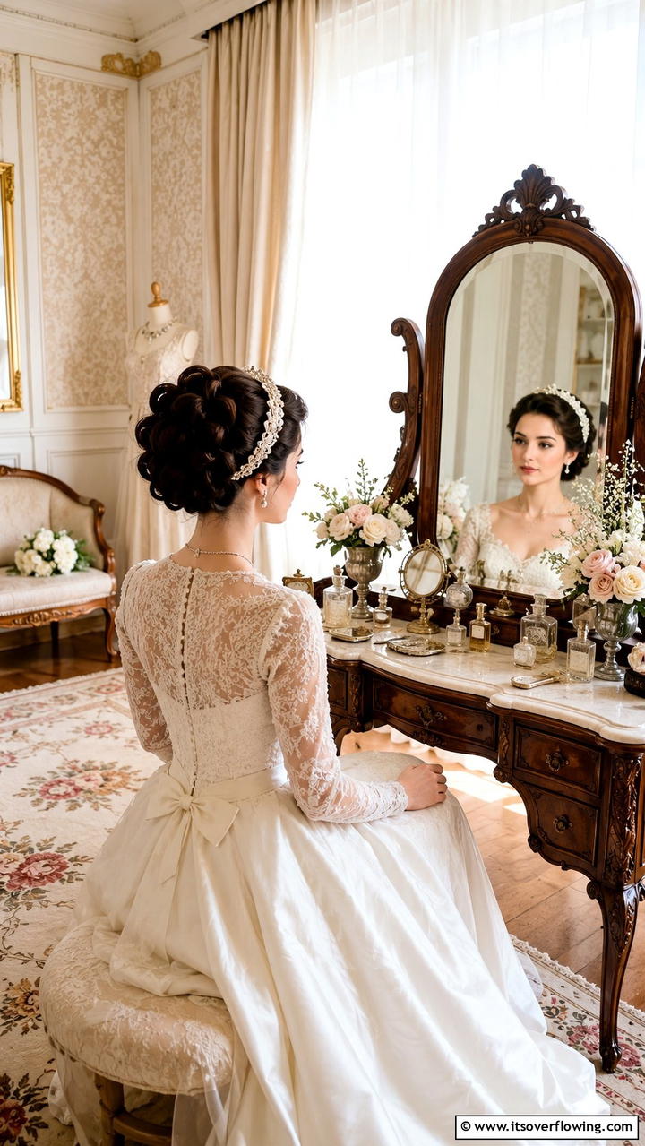 Period Style Hair and Makeup - 30 Bridgerton Wedding Ideas for Regency-Inspired Celebrations