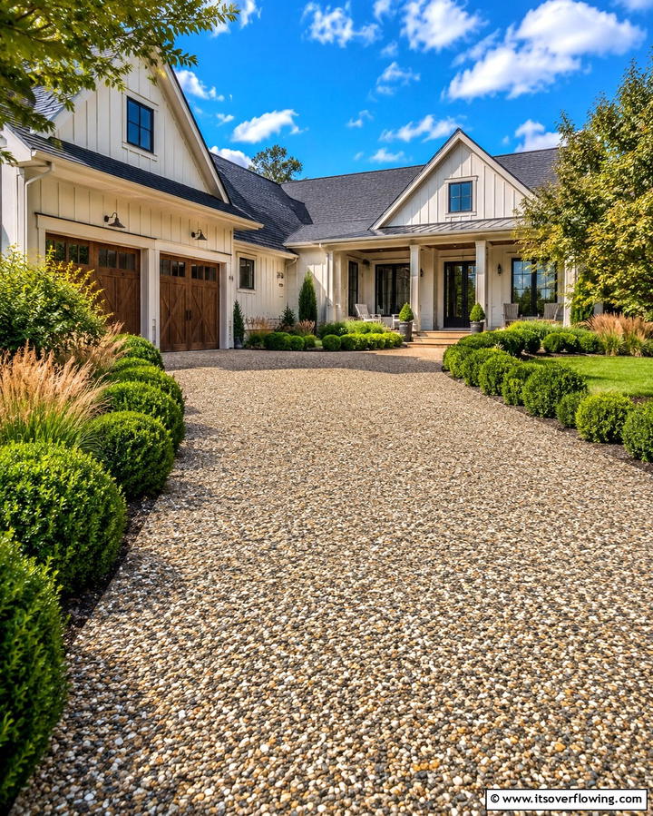Permeable Concrete Driveway - 30 Durable Concrete Driveway Designs to Enhance Curb Appeal