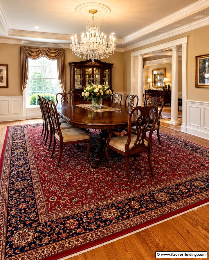 Persian Rugs for Timeless EleganceExact - 30 Dining Room Rug Ideas to Anchor Your Table Setting